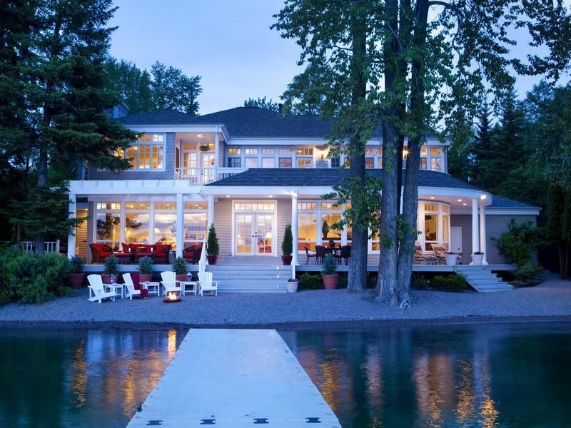 cute lakefront home ideas
